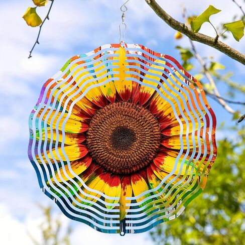3D Sea Turtle Wind Spinner 10 Inch Ocean Theme Metal Art Stainless Steel Kinetic Art Hanging Spinner for Indoor and Outdoor Garden Decoration in Saudi Arabia
