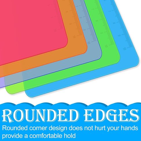 Clipboards, HERKKA 25 Pack Plastic Clipboards Low Profile Clip Standard A4 Letter Size, Assorted Transparent Color, for Classroom and Office Use in Kuwait