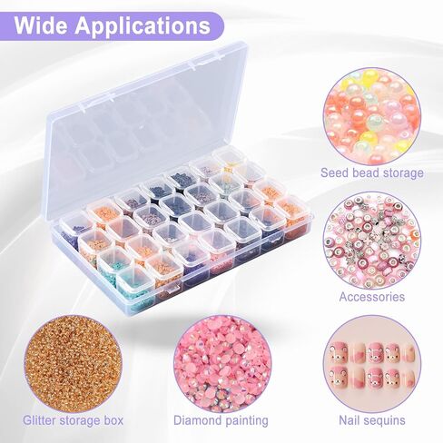 Diamond Art Accessories,DIY Diamond Paintings Accessories and Tools Kit with Diamond Paintings Pen with Light,Storage Box,Wax,Trays,Mat,Release Paper for Adult Beginner (Purple) in Saudi Arabia