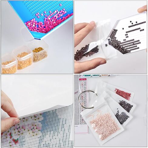 Diamond Art Accessories,DIY Diamond Paintings Accessories and Tools Kit with Diamond Paintings Pen with Light,Storage Box,Wax,Trays,Mat,Release Paper for Adult Beginner (Purple) in Saudi Arabia