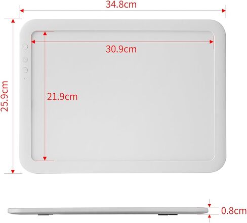 Rechargeable A4 LED Light Box with Carry Bag, elice Wireless Lightbox Drawing Light Table Light Pad Light Copy Board for Artist Sketching, Up to 8860 Lux Super Bright Lightpad for Cricut Weeding Vinyl in Kuwait