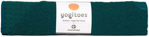 Manduka Yogitoes Yoga Mat Towel - Lightweight, Quick Drying Microfiber, Non Slip Skidless Technology, Use in Hot Yoga, Vinyasa and Power, 71" x 24", Midnight in Kuwait