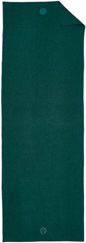 Manduka Yogitoes Yoga Mat Towel - Lightweight, Quick Drying Microfiber, Non Slip Skidless Technology, Use in Hot Yoga, Vinyasa and Power, 71" x 24", Midnight in Kuwait
