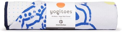 Manduka Yogitoes Yoga Mat Towel - Lightweight, Quick Drying Microfiber, Non Slip Skidless Technology, Use in Hot Yoga, Vinyasa and Power, 71" x 24", Midnight in Kuwait