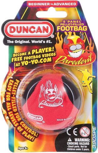 Duncan Toys Daredevil 5 Panel Pellet Filled Footbag - Assorted Colors in Saudi Arabia