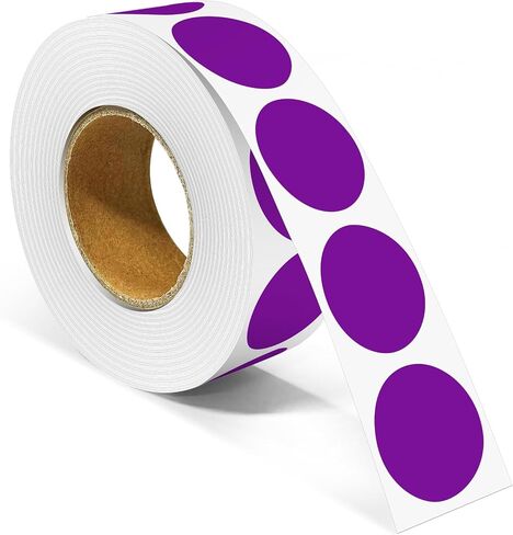 1 Inch Round Color Coding Labels, 1000 PCS Per Roll Removable Color Coding Dot Stickers, Round Color Dot Labels for Organizing, Filing, and Storage (Pink) in Kuwait