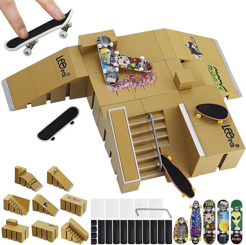 Finger Skateboards, Mini Fingerboard DIY set, Finger Toys Set, Fingerboard Ramp Set, Fingerboard Skate Set, Finger Skateboard Ramp Set, Finger Skatepark Kit, Kids’ Toy for Boys and Girls in Saudi Arabia