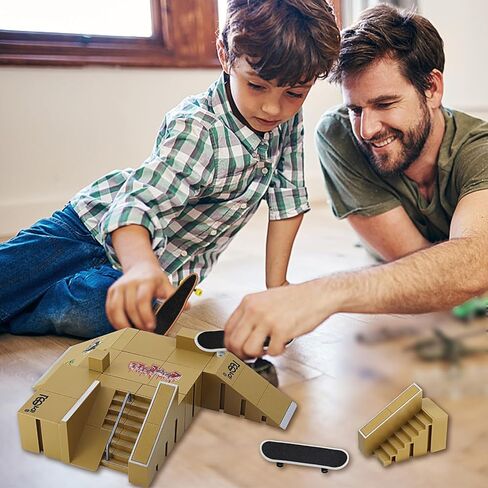 Finger Skateboards, Mini Fingerboard DIY set, Finger Toys Set, Fingerboard Ramp Set, Fingerboard Skate Set, Finger Skateboard Ramp Set, Finger Skatepark Kit, Kids’ Toy for Boys and Girls in Saudi Arabia