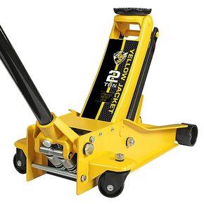YELLOW JACKET 2.5 Ton Trolley Jack with Carrying Case Hydraulic Low Profile Floor Jack for Cars Lift with Single Piston Lift Pump, 5500 lb Capacity…