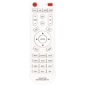 Universal Projector Remote Controllor, Replacement Compatible with Almost All Epson/Optoma/Samsung/Panasonic/Viewsonic/Infocus/Benq/Sanyo/NEC/Toshiba/Sony/Hitachi/Ricon/Mitsubishi/Sharp Projectors