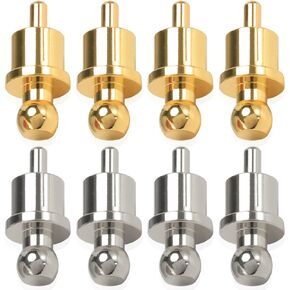 RCA Dust Cover, Gold Plated & Rhodium Plated RCA Male Plugs Noise Stopper, RCA Cap Protector for Audio, Speakers, Subwoofers, Amplifier (8 Pack) in Kuwait