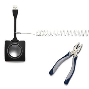 Coils 5 Pack - Extendable, Expandable, Retractable Cable Tethers, Anti Theft Cable Locks, Security Cable with Nylon coated stainless steel wire, Free Crimping Tool, Secure Devices