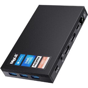 MeLE Quieter3C Fanless Mini PC, Win 11 Pro, Intel Celeron N5105, 16GB RAM, 512GB ROM, Full-Function USB-C, WiFi 5, Triple Display, Slim Desktop PC on Industrial, Home, Office