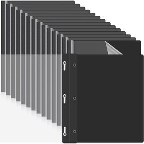 Teling 150 Pcs Plastic Report Covers with 3 Prong Clear Front Resume Folder Business Report Covers Bulk Presentation Folders Clear Front Report Folders for Documents, School, Office(Red)
