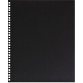 GBC ProClick Presentation Back Cover, Prepunched, Black, 8.5 x 11 Inches, 25 per Pack (2514478)