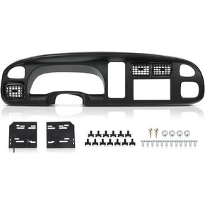 PIT66 Dash Board Bezel Cover Compatible with 1998-2001 Dodge Ram 1500/Compatible with 1998-2002 Dodge Ram 2500 3500 5GK51DX9AA