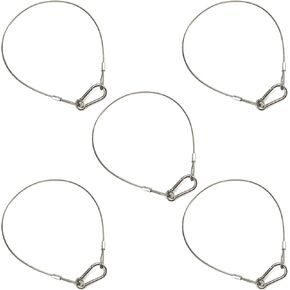 5 Pack Stage Light Safety Cable Stainless Steel Security Wire for Lighting, Luggage, Garage Goor, Camera