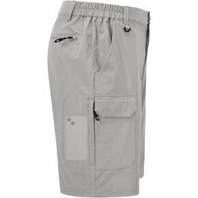 TBMPOY Men's Hiking Shorts Quick Dry 6 Cargo Pockets Water Resistants Stretch Travel Essential Shorts with Pockets