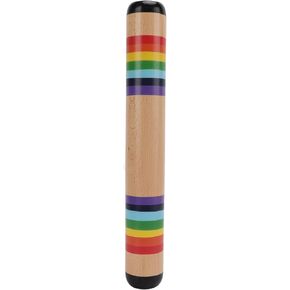 Wooden Rain Stick 13.8 inch Beech Rainfall Rattle Tube Shaker Orff Percussion Music Enlightenment Early Learning Rain Maker Instruments for Babies Kids, Wooden Musical Shake