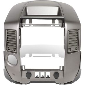 DNA Motoring ZTL-Y-0162 Center Dash Audio A/C فتحة تهوية محيطة لوحة العدادات غطاء غطاء إطار متوافق مع 04-06 Titan SE & XE 05-06 Armada SE مع مكبر صوت مركزي in Kuwait