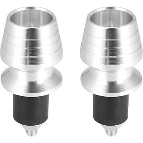 Motoforti 1 Pair Black Motorcycle Handlebar End Plugs 7/8" 22mm Universal Aluminum Alloy Handle Bar Plugs in Saudi Arabia