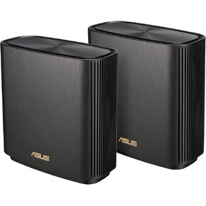 ASUS ZenWiFi XT9 AX7800 Tri-Band WiFi6 Mesh WiFiSystem (2Pack), 802.11ax, up to 5700 sq ft & 6+ Rooms, AiMesh, Lifetime Free Internet Security, Parental Controls, 2.5G WAN Port, UNII 4, Charcoal
