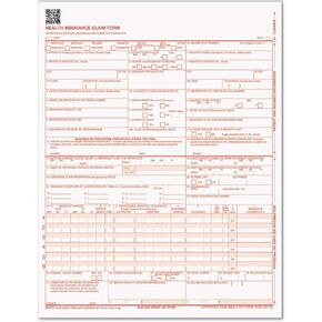 TOPS Health Insurance Claim Forms for Laser Printer, 8.5 x 11 inches, 500 Sheets per Pack (50126RV)