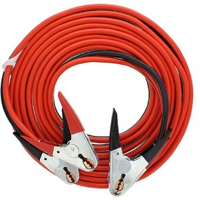 ABN Jumper Cables, 25ft Long, 2-Gauge, 600 AMP – Commercial Automotive Vehicle Booster Cables – Motorcycle Car ATV