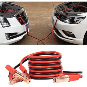 70" 500A Heavy Battery Duty Jumper Cables - Alligator Clips Electrical Battery Clamps for Emergency Roadside Assistance - Universal Jumper Cables for Car Truck Van Bus