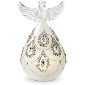 K&K Interiors 53138C زجاج LED مقاس 6 بوصات مع جواهر فضية in Kuwait