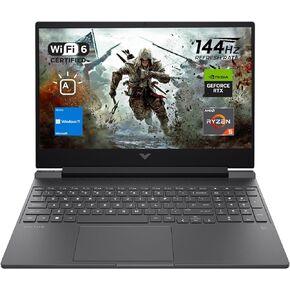HP Victus 15 Gaming Laptop, 15.6" FHD 144Hz Display, AMD Ryzen 5 7535HS, 16GB DDR5 RAM, 1TB PCIe M.2 SSD, NVIDIA GeForce RTX 2050, HDMI, Webcam, Backlit Keyboard, Wi-Fi 6, Windows 11 Home, Silver