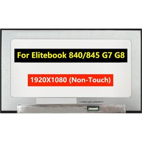 Screen Replacement for HP Elitebook 840 G7，845 G7，840 G8 PN M07093-001 M07092-001, M36315-001 14.0" FHD 1080P IPS LCD LED Laptop Display Panel with Tape