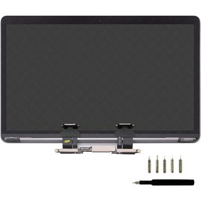 LCDOLED Replacement for MacBookPro17,1 MacBook Pro 13" M1 2020 A2338 EMC 3578 MYD83 MYD92 MYDA2 MYDC2 13.3 inches 2560x1600 Full LCD Screen Complete Top Assembly (Silver)