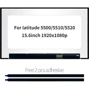 LCD Screen Replacement for DELL Latitude 5520 5510 5500 FHD 1920X1080P LED Non-Touch IPS Display （30Pin for Non-Touch）