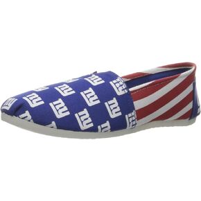 FOCO Women's NFL Team Logo Ladies Fashion Slip On Canvas Shoes