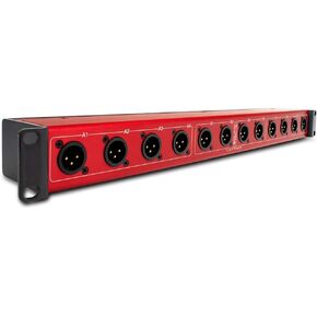 CAT Rack Male - Male XLR Stage Box with Audio Over Shielded CAT Cable. Send 12 Channels of Audio, DMX, Clear-Com or AES.