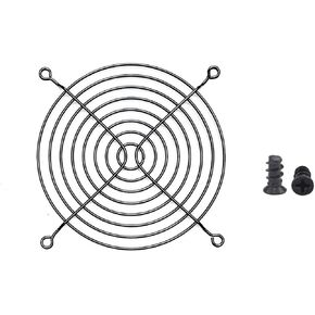 Easycargo 2pcs 120mm Fan Grill 120mm Guard Black with Screws Black (120mm)