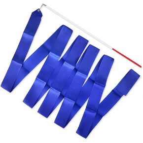 DS. DISTINCTIVE STYLE Dance Ribbons with Wands 4 Yards Long Rhythmic Gymnastics Ribbon Dance Streamer for Kids Baton Twirling