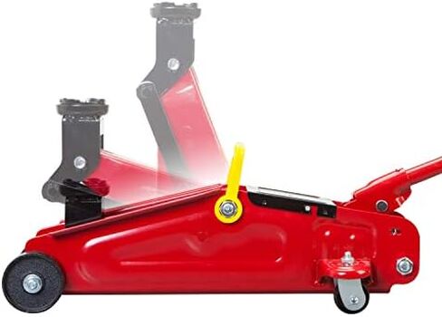 رافعة أرضية سباق هيدروليكية كبيرة من BIG RED AT815016LR Torin مصنوعة من الألومنيوم والفولاذ مع مضخة رفع سريعة بمكبس مزدوج، سعة 1.5 طن (3000 رطل)، أحمر in Kuwait