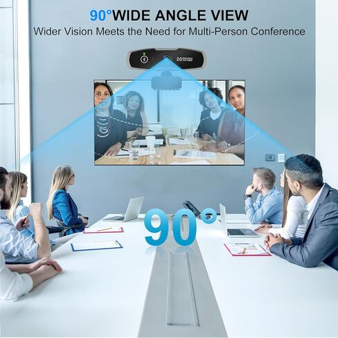 كاميرا ويب C6300 1080P مع ميكروفون وغطاء للخصوصية - كاميرا كمبيوتر USB بعرض 90 درجة للمكالمات والمؤتمرات والتكبير والتصغير والسكايب واليوتيوب - التوصيل والتشغيل لأجهزة الكمبيوتر المحمول وسطح المكتب in Kuwait