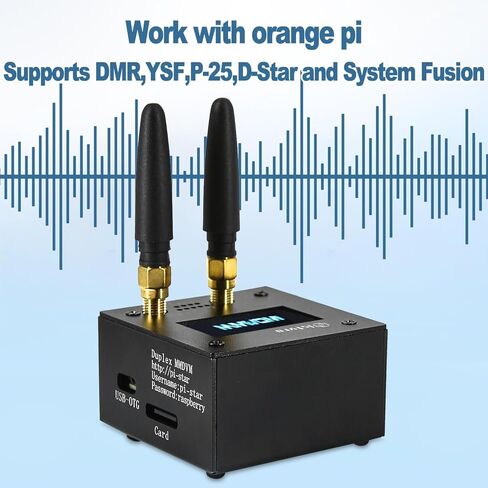 MMDVM Duplex Hotspot Board, Multi-Mode Digital Voice Modem with OLED Display, 8GB SD Card & Orange PI, Support P25 DMR YSF NXD Slot 1 + Slot 2 - Metal Case in Kuwait