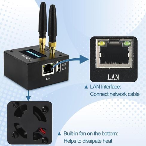 MMDVM Duplex Hotspot Board, Multi-Mode Digital Voice Modem with OLED Display, 8GB SD Card & Orange PI, Support P25 DMR YSF NXD Slot 1 + Slot 2 - Metal Case in Kuwait