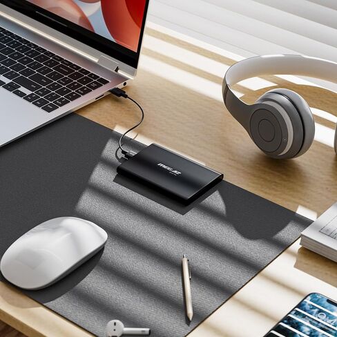 محرك الأقراص الصلبة الخارجي المحمول سعة 250 جيجابايت، HDD USB 3.0 متوافق مع أجهزة الكمبيوتر الشخصية وأجهزة Mac والكمبيوتر المحمول وChromebook، رمادي in Kuwait