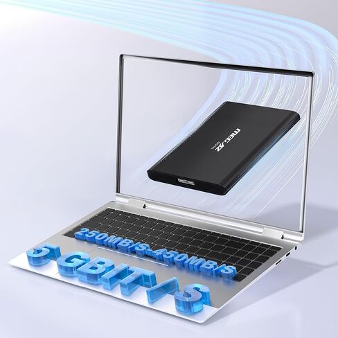 محرك الأقراص الصلبة الخارجي المحمول سعة 250 جيجابايت، HDD USB 3.0 متوافق مع أجهزة الكمبيوتر الشخصية وأجهزة Mac والكمبيوتر المحمول وChromebook، رمادي in Kuwait