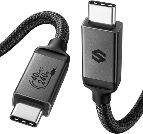 Silkland USB 4 Cable for Thunderbolt 4 Cable 40Gbps 240W 3.3FT [USB-IF Certified], 8K@60Hz 5K@60Hz 4K@144Hz, PD 3.1 Fast Charging Compatible with Thunderbolt 4/3, iPhone 15, MacBook, Monitor eGPU SSD in Saudi Arabia
