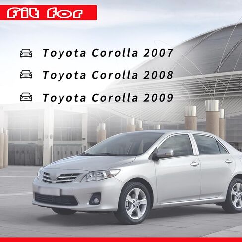 Left & Right Upper Side Central Dashboard Cover Strip Trim 55436-02330 55435-02370 Compatible with Toyota Corolla 2010 2011 2012 2013 Dash Board A/C Outlet Air Vent Panel Trim in Saudi Arabia