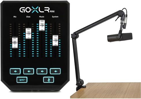 TC Helicon GoXLR MINI Online Broadcast Mixer with USB/Audio Interface and Midas Preamp, Officially Supported on Windows in Saudi Arabia