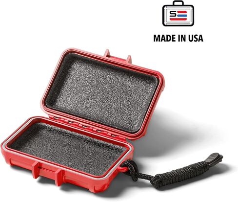 جراب S3 Case T1000 مقاوم للماء واقٍ للغوص بمواصفات Mil Spec/صنع في الولايات المتحدة الأمريكية / IP67 مقاوم للماء/قابل للقفل/محكم الغلق/مقاوم للرائحة (أحمر) in Saudi Arabia