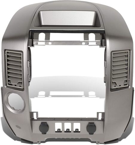 DNA Motoring ZTL-Y-0162 Center Dash Audio A/C فتحة تهوية محيطة لوحة العدادات غطاء غطاء إطار متوافق مع 04-06 Titan SE & XE 05-06 Armada SE مع مكبر صوت مركزي in Kuwait