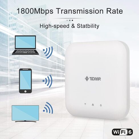 AX1800 WiFi 6 Wireless Access Point｜Seamless Roaming｜Gigabit Ethernet Port｜Covers Up to 5500 sq. ft and 120 Devices in Kuwait